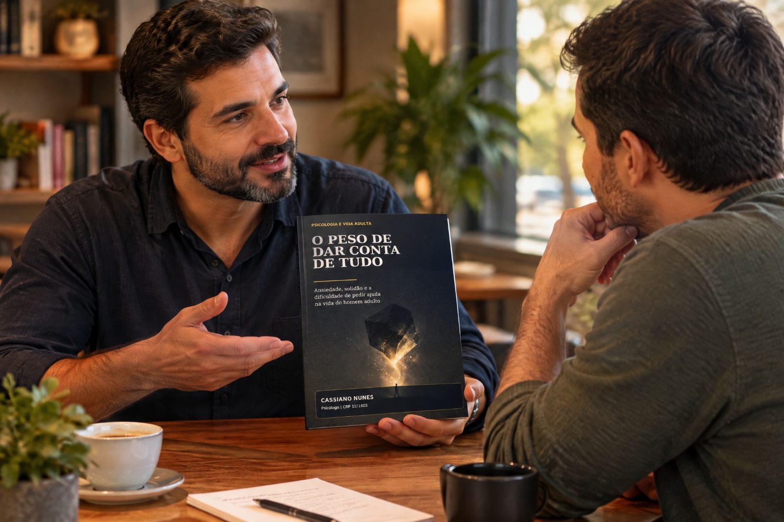 Imagem relacionada à leitura sobre saúde emocional masculina