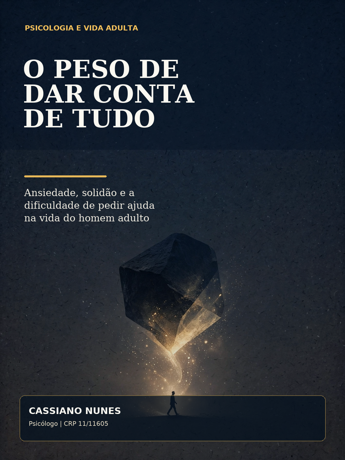Capa do e-book O Peso de Dar Conta de Tudo, de Cassiano Nunes